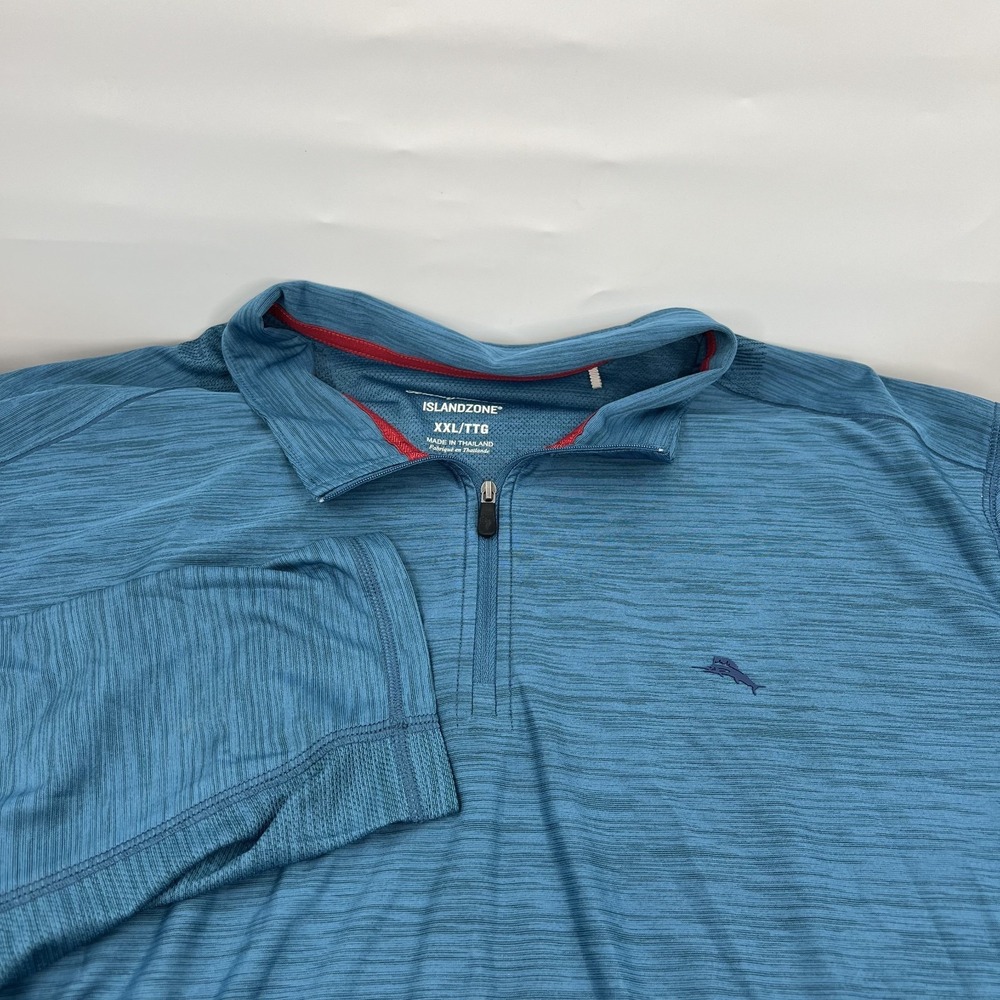 Tommy Bahama Palm Coast IslandZone 1/4 Zip Heathered Mens 2XL Golf Performance - Picture 1 of 10
